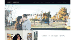 Desktop Screenshot of countryfandiary.com